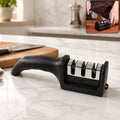3 Stage Manual Knife Sharpener Tool for Steel and Ceramic Knives Ki...