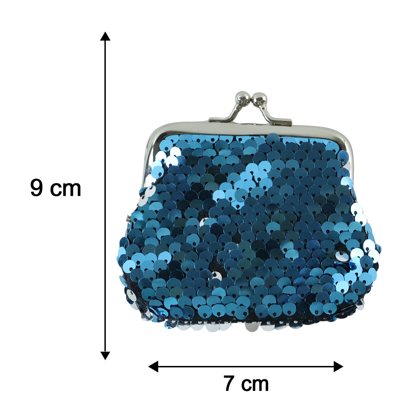 Mix Design Cute Mini Coin Purse Keychain with Clasp Closure for Daily Use (1 Pc)