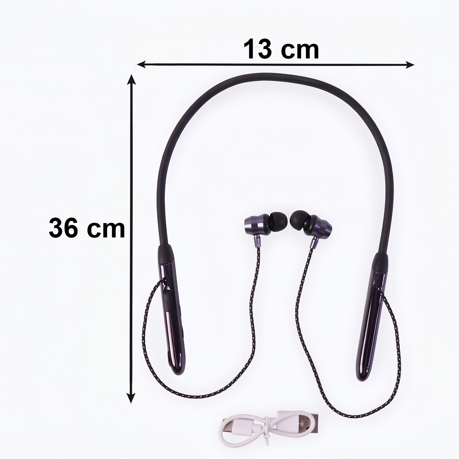 Wireless Bluetooth Neckband Earphones, Nack Band  with Magnetic On / Off Earbuds