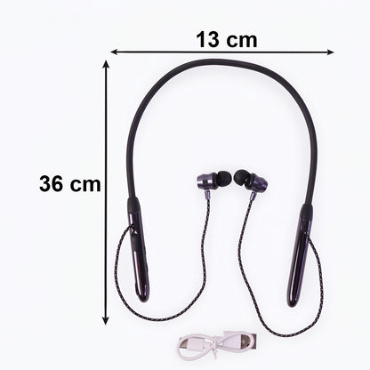 Wireless Bluetooth Neckband Earphones, Nack Band  with Magnetic On / Off Earbuds