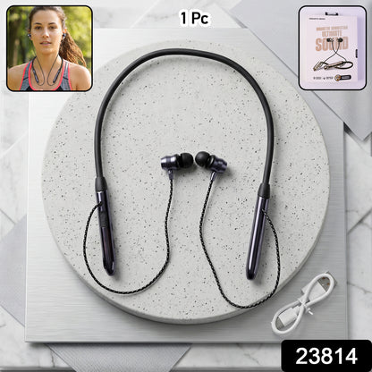 Wireless Bluetooth Neckband Earphones, Nack Band  with Magnetic On / Off Earbuds