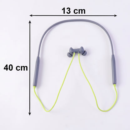 Wireless Bluetooth Neckband Earphones, Neck band with Magnetic On / Off Earbuds