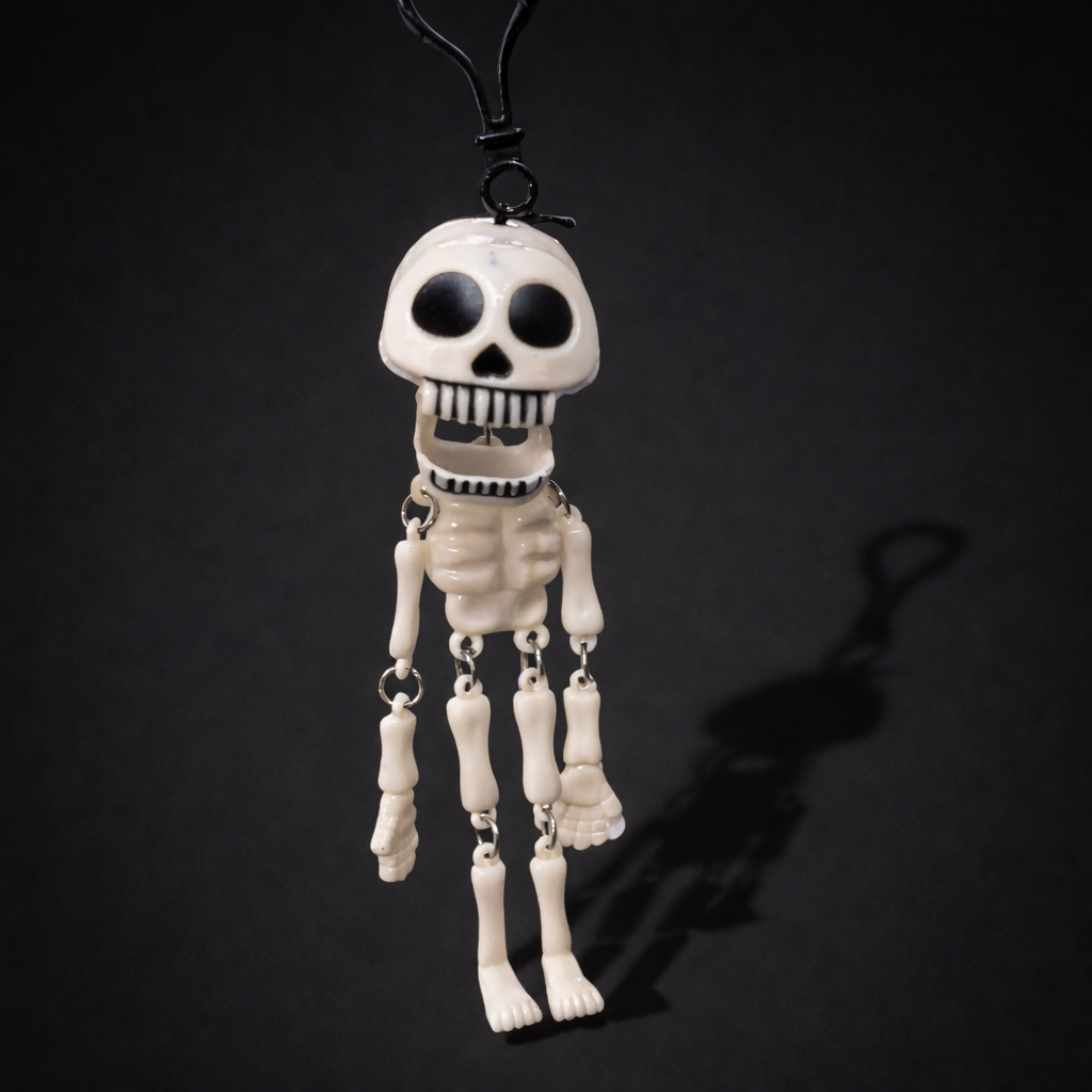 Mini Skeleton Keychain with Movable Joints Hanging Pendant