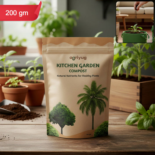 Kitchen Garden Compost For Home Gardening, Natural Nutrients For Healthy Plants (250 g)