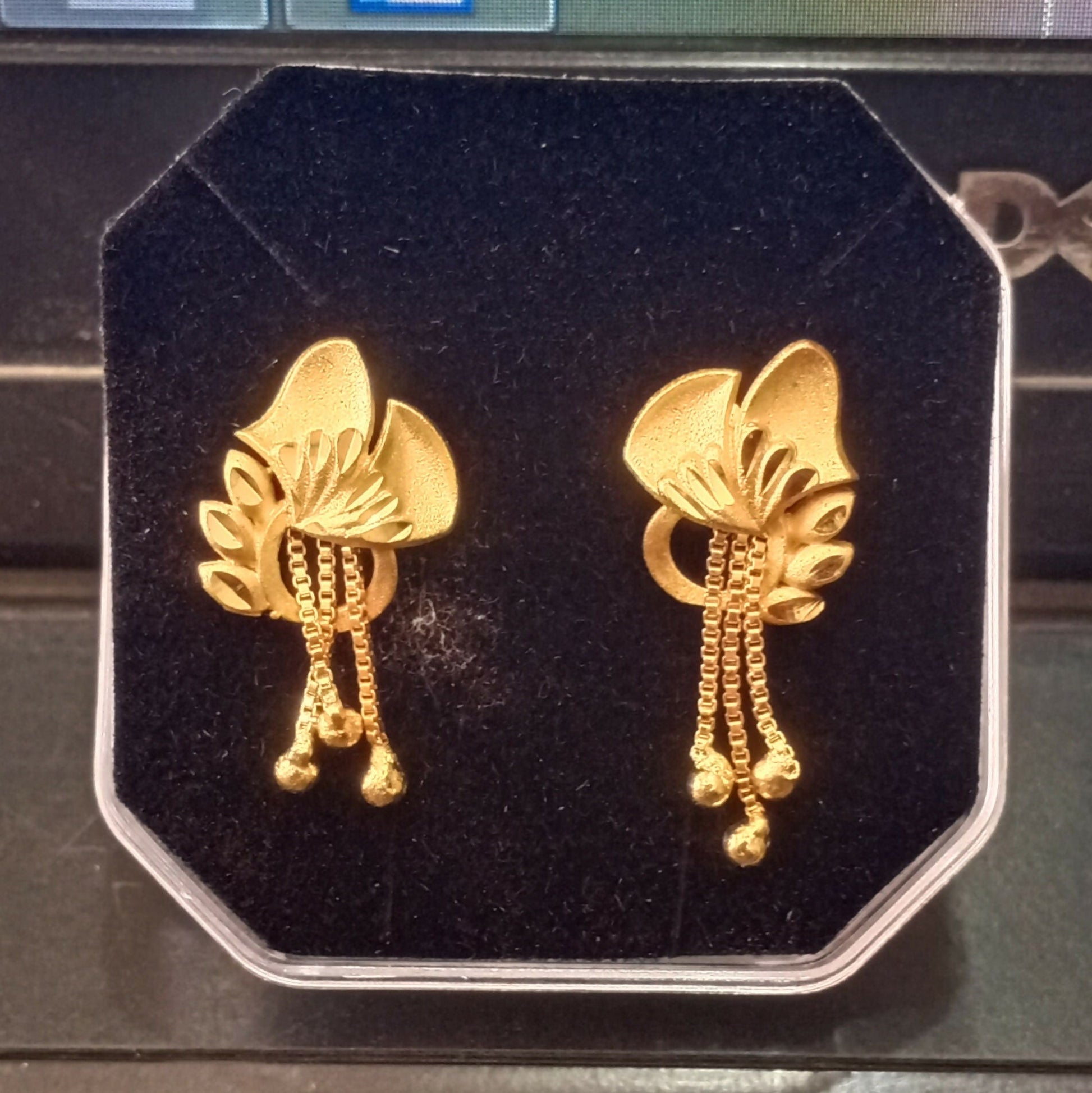 Elegant Golden Drop Earrings for Women & Girls | Lightweight Stylish Party Wear Earrings