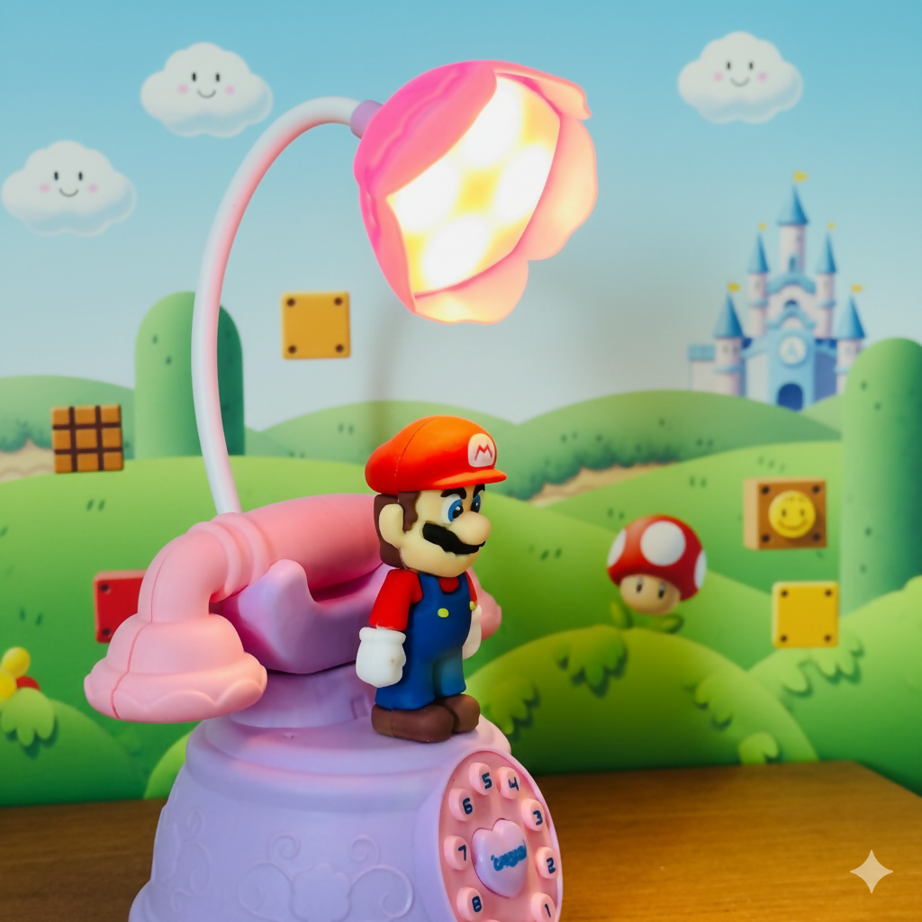 Cute Cartoon Desk Lamp with Flexible Neck, Kids Night Light for Study & Decor