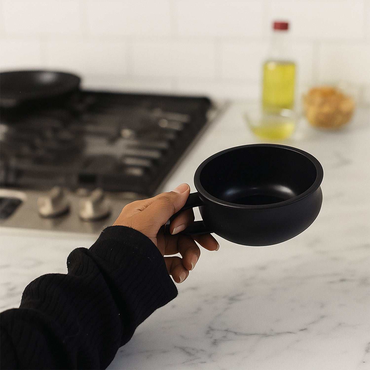 Premium Large-Capacity Deep Handle Bowl (1 Pc)