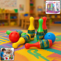 Aditi Kids Indoor Bowling Set with Colorful Pins & Soft Balls – Fun Skill-Building Play Game