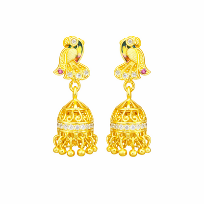 Designer Peacock Theme Luxury Earrings