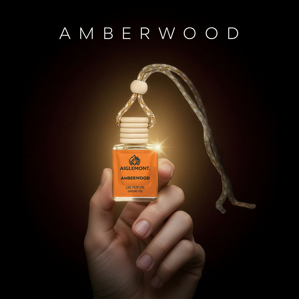 Aiglemont Amberwood Car Perfume Hanging Pod 10ml