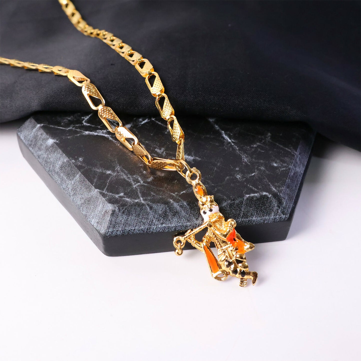 Lord Krishna Pendant with Chain – Eternal Divine Charm Necklace