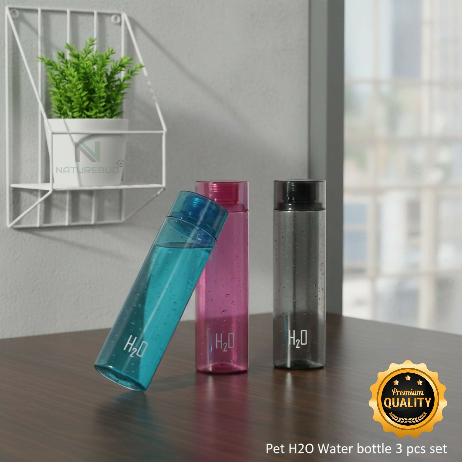 Pet Square Water bottle 3 Pcs Set