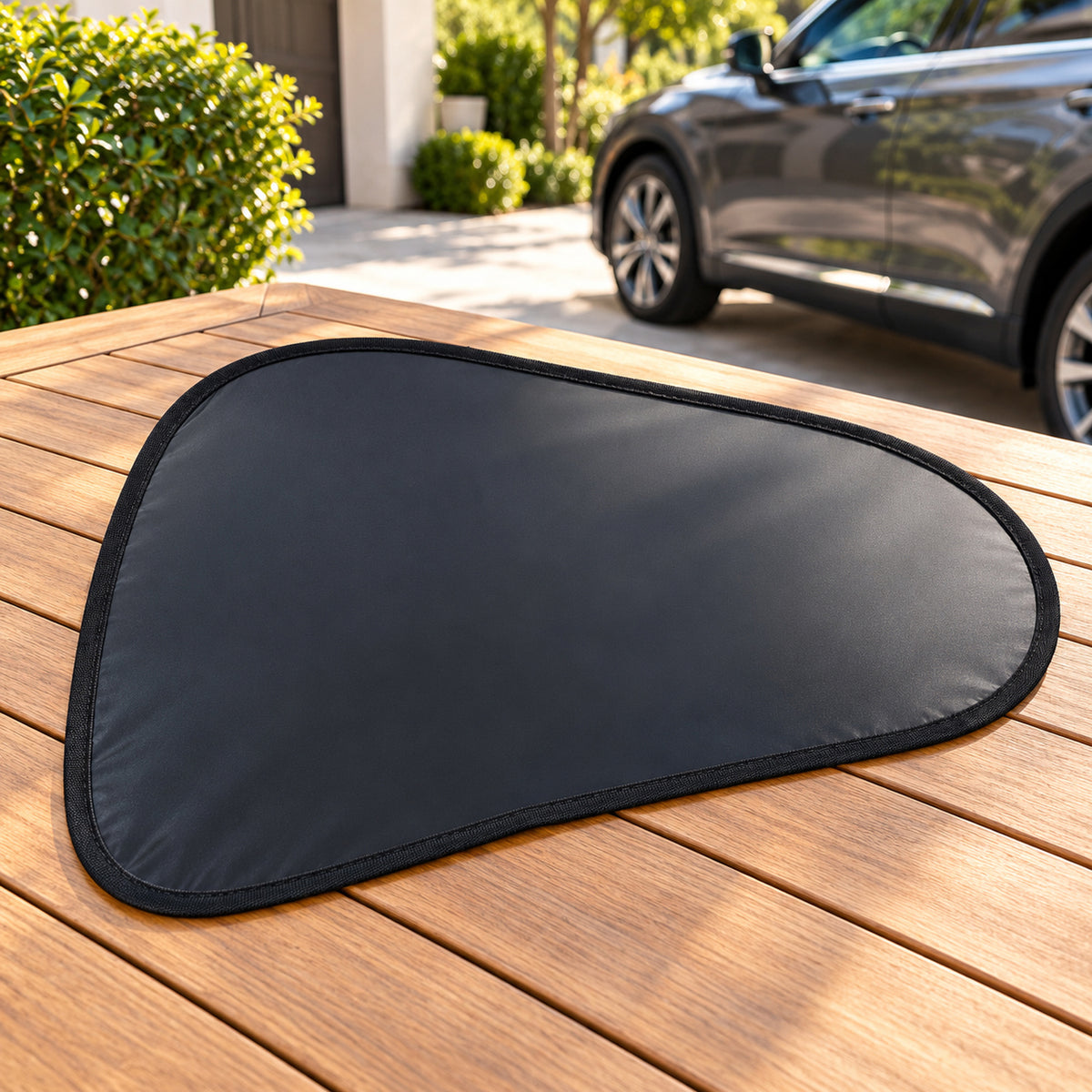 Foldable Black Car Side Window Sunshade for Passenger Window (1 Pc, 48 x 35 cm)