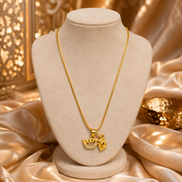 Ethnic Gold-Toned Divine Charm Pendant Chain for Men & Women | Fashion Jewelry