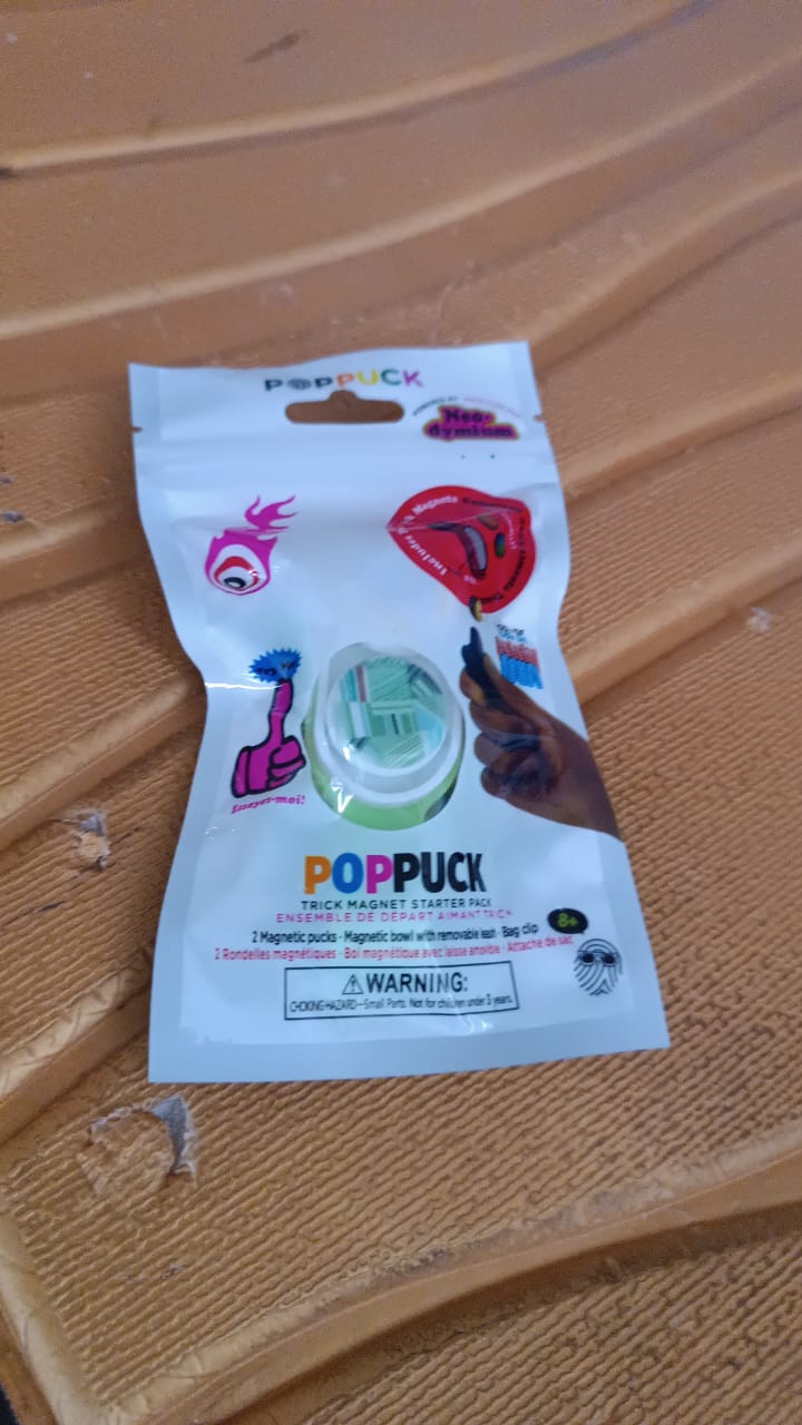 2-in-1 Magnetic Push Pop Keychain Toy
