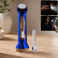 USB Rechargeable LED Flashlight for Travel with Lamp Mode (1 Pc)