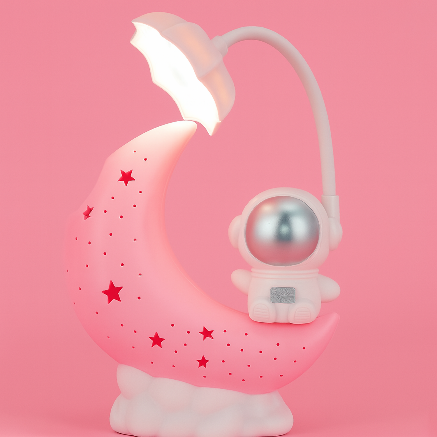 Cute Space Theme Table Lamp for Bedroom, Nursery & Gifts