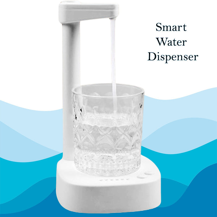USB Charging, Desktop Water Bottle Dispenser, Intelligent Desktop Water Pump With Small Pipe, One Button Operation, Smart Table Bedside Water Dispenser, Desk Water Dispenser for Home, Office, Outdoor, Camping