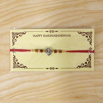 Om Rakhi Spiritual Beaded Design for Brother (10pcs)