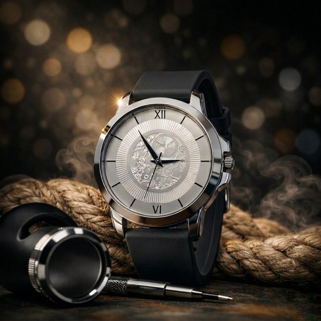 Luxury Analog Wrist Watch – Classic Roman Dial & Elegant Strap