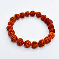 5 Mukhi Rudraksha Bracelet – Natural Beads Elastic | BBJ