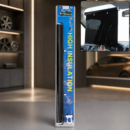 Retractable Window Sunlight Shade - Drill-Free Suction Mount