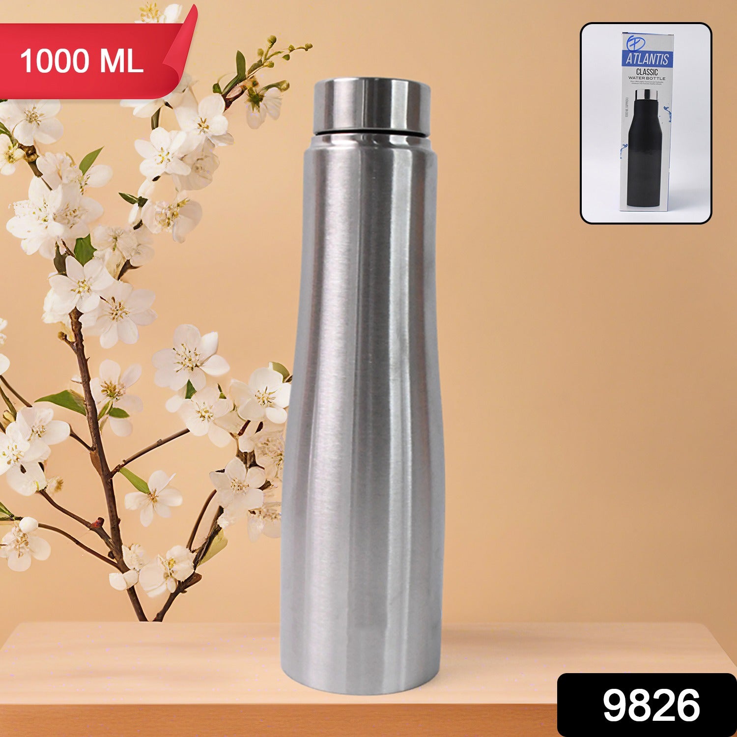 Stainless Steel Double Wall Vacuum-Insulated Drink Water Bottle (1000 ML)