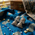 Oxidized Silver Jhumka Earrings – Traditional Ethnic Jewelry