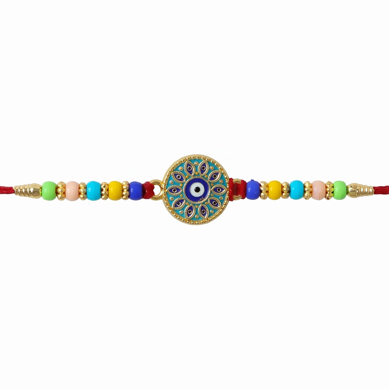 Evil Eye Mandala Rakhi Symbol of Love and Protection (5pcs)
