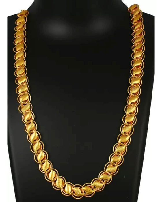 Stylish Gold Chain For Men Gold Plated Metal Necklace Chains For Boys Men