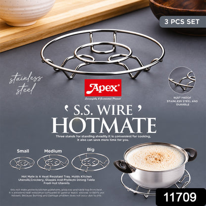 Apex stainless steel wire hotmate trivet.