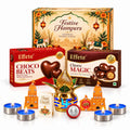 Diwali Gift Hamper with Choco Beats & Choco Magic Box, Kalash, Tealights & Shubh-Labh Decor