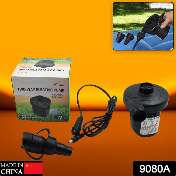 Multi-Purpose Electric Air Pump Without Valve Adaptors for Quickly Inflates/Deflates Sofa, Bed, Swimming Pool Tubes, Toys, Air Bags