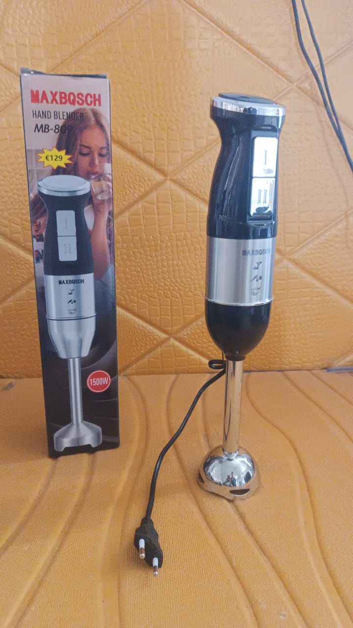 Stainless Steel Handheld Emulsion Blender With Four-blade Blade (1500W / 1 Pc)