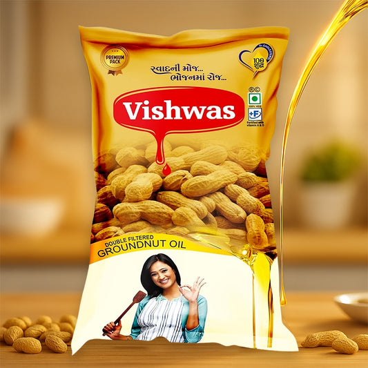 Vishwas Groundnut Oil – Pure & Natural Cooking Oil