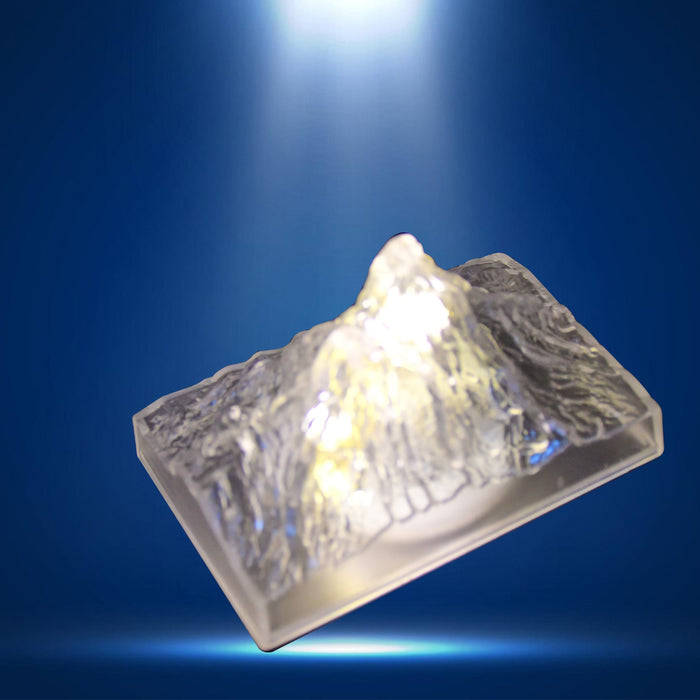 Unique Plastic Night Light: Flameless LED (Iceberg Design, Gift)