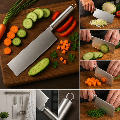 Vegetable Cleaver Knife – Ultra-Sharp Stainless Steel Precision