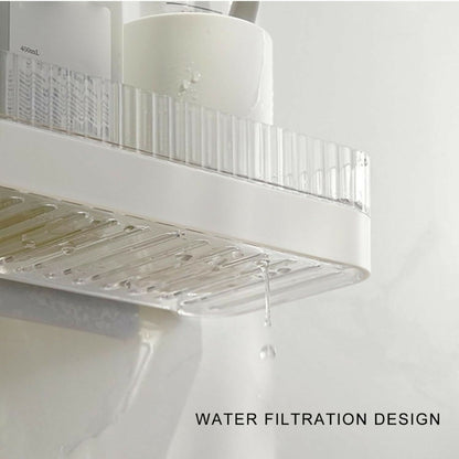Rectangular tray storage rack mounted on wall