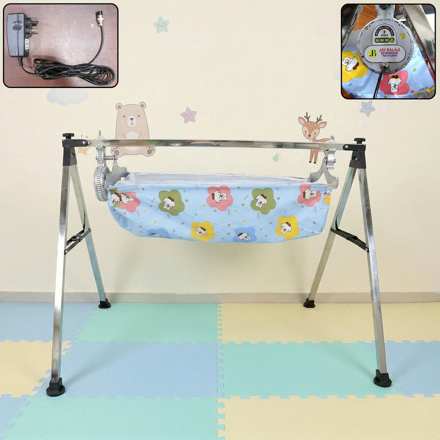 Electric Baby Cradle Swing Motor with Adjustable Speed Control and Easy Installation (2 kg)