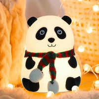 Cute Panda LED Night Lamp with Touch Control for Kids Bedroom & Gifting