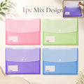 Pastel A4 File Folder, Stylish, Water-Resistant & Durable