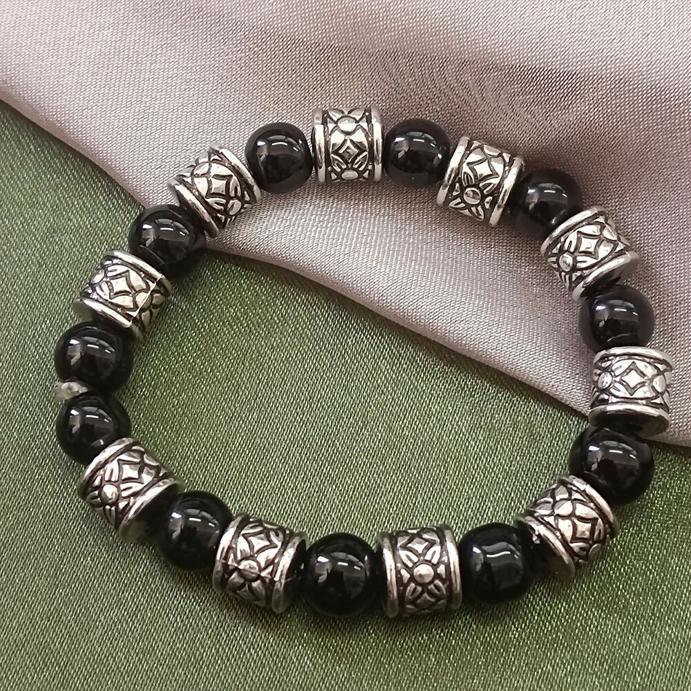 Oxidised Beads Bracelet