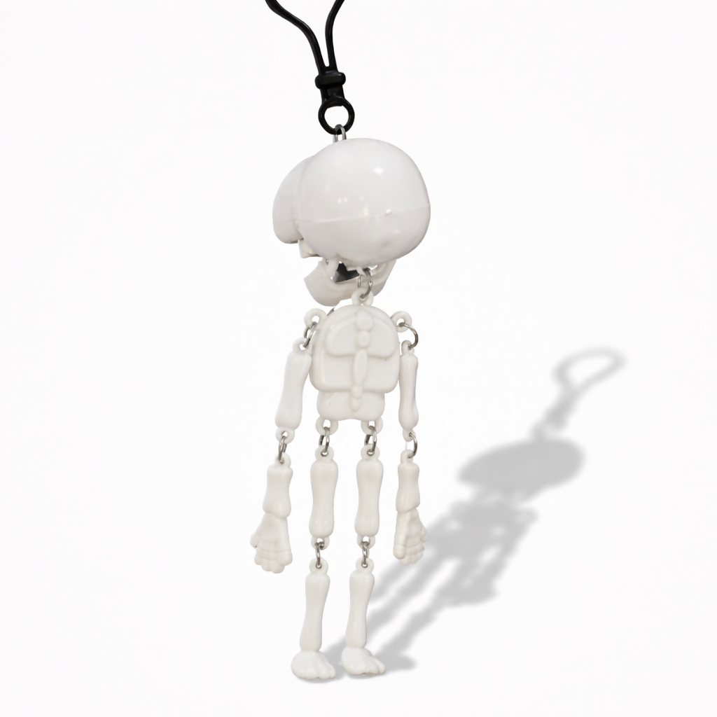Mini Skeleton Keychain with Movable Joints Hanging Pendant
