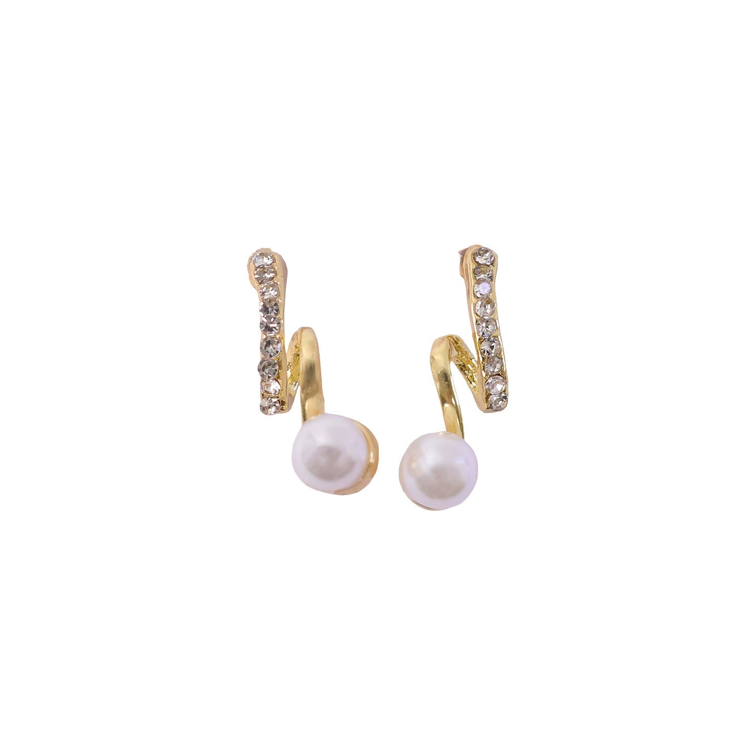 Luxury Gold Pearl Drop Earrings for Women, Stylish Trendy Fashion Jewelry