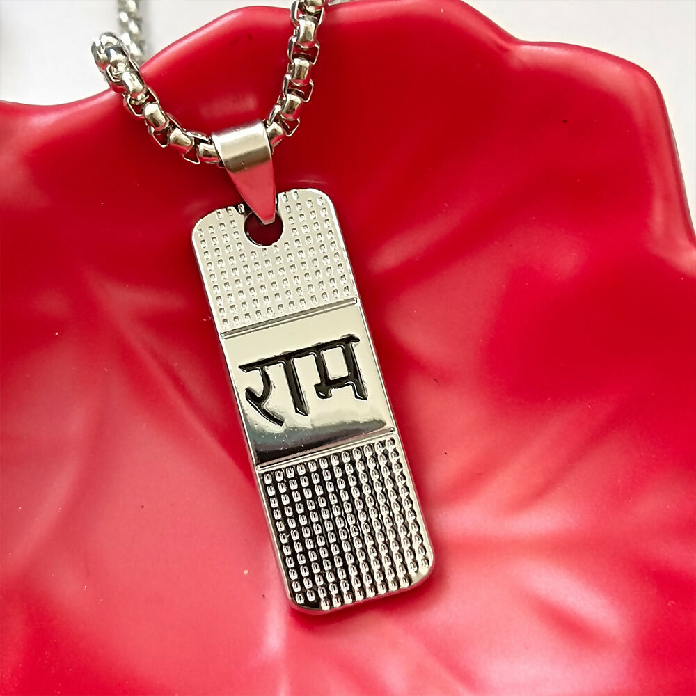 Silver Plated Ram Chain Pendant