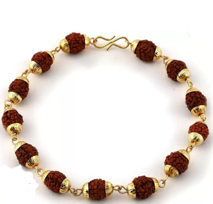 Men's Authentic Rudraksha Bracelet – Spiritual Healing & Protection