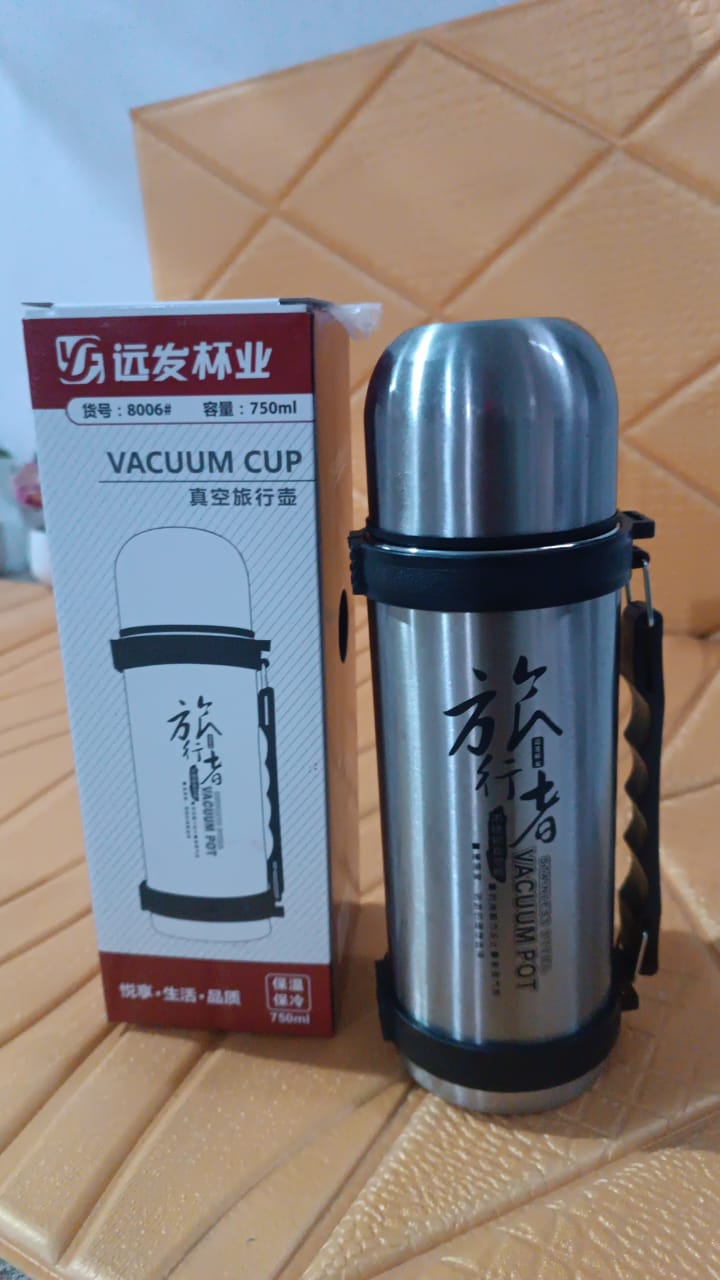 Customize Portable Stainless Steel Coffee Tea Vacuum Flask Bottle (750ml / 1 Pc)