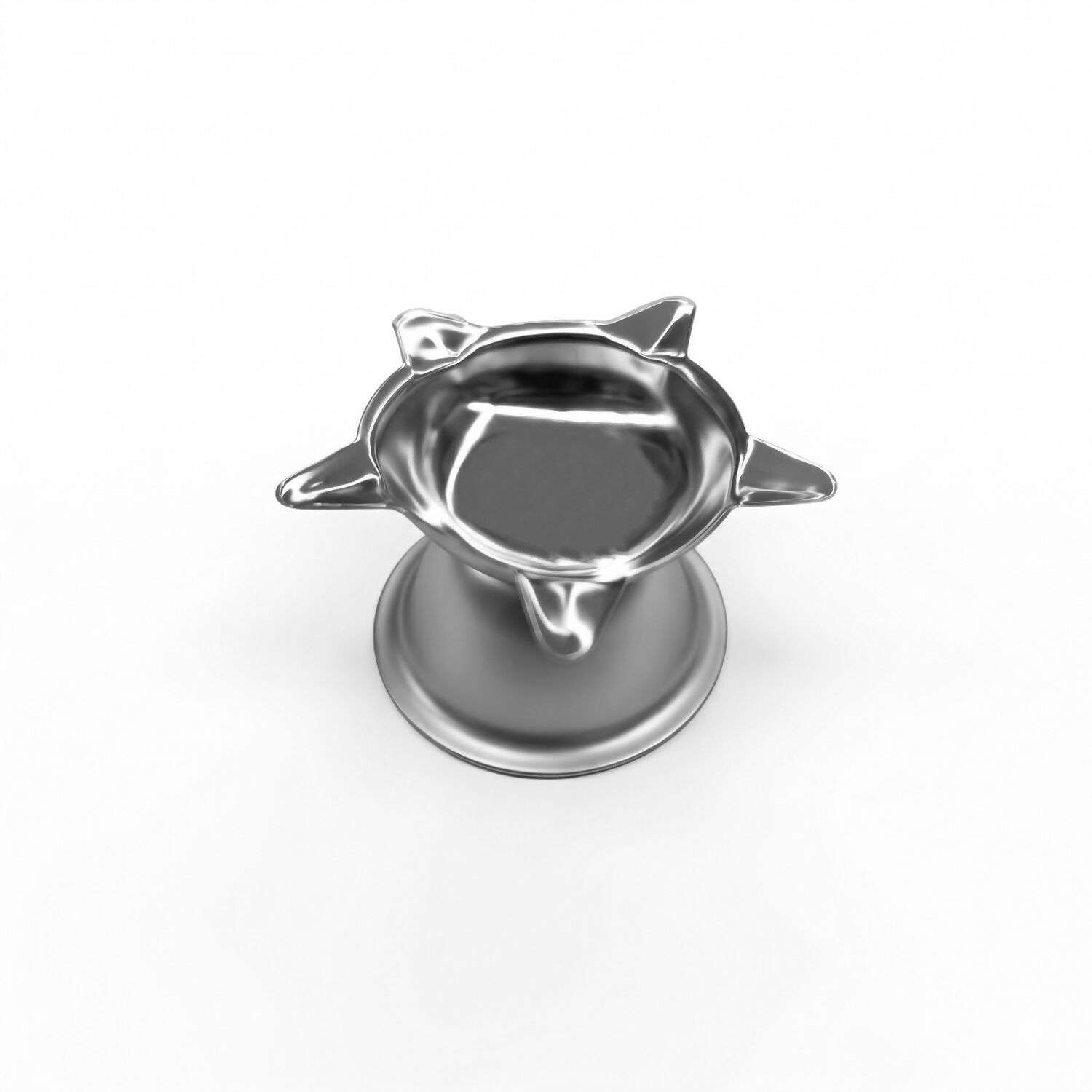 Silver Star Shaped Oil Diya Lamp for Pooja & Festival Decoration