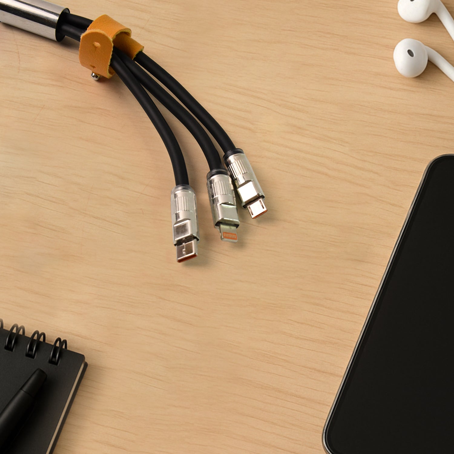 3 in 1 Multi Super Fast Charging Cable (1 Pc / 2 Mtr.)