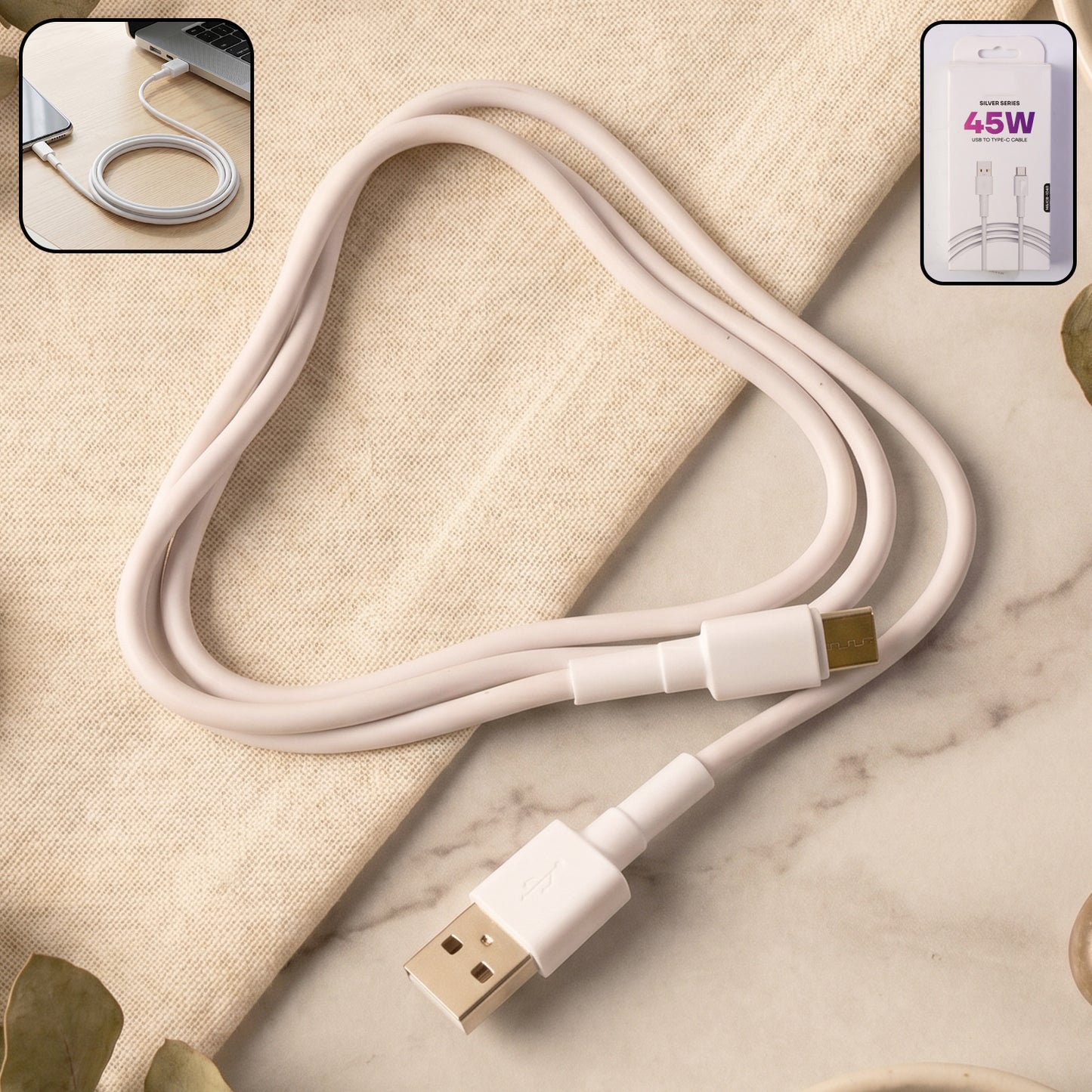 45W High Speed USB to Type C Fast Charging Cable